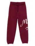 MSGM Kids logo-print cotton track pants - Red