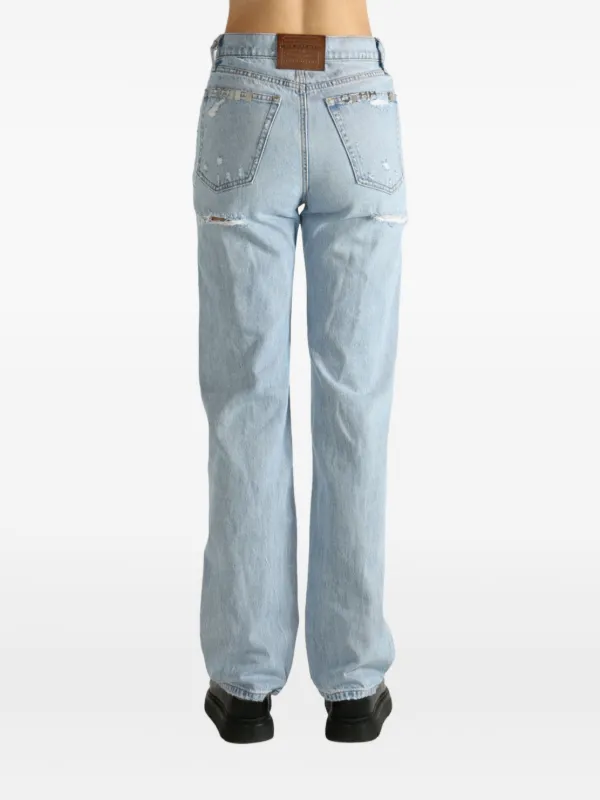 Alexander Wang distressed-detail Jeans | Blue | FARFETCH