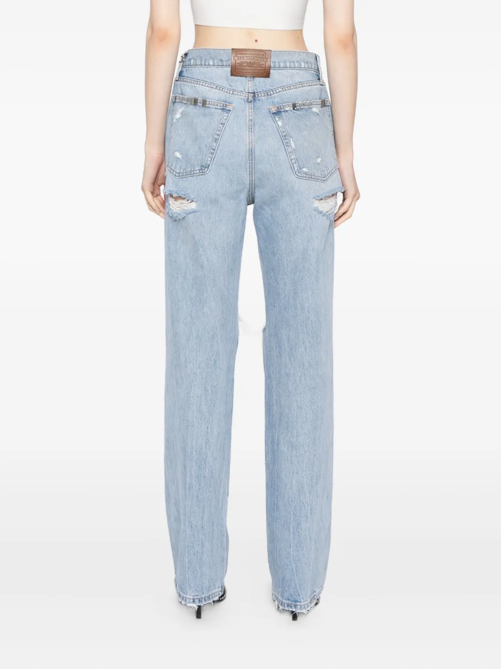 Alexander Wang distressed-detail Jeans | Blue | FARFETCH Alexander Wang distressed-detail Jeans | Blue | FARFETCH