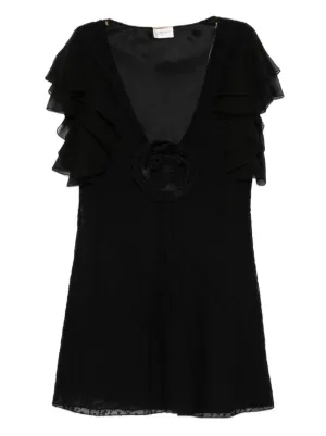 Saint Laurent Dress LAVALIER POIS LUREX ドレス 533066Y286T Yves Saint Laurent LAVALIER POIS LUREX - Dresses & Skirts