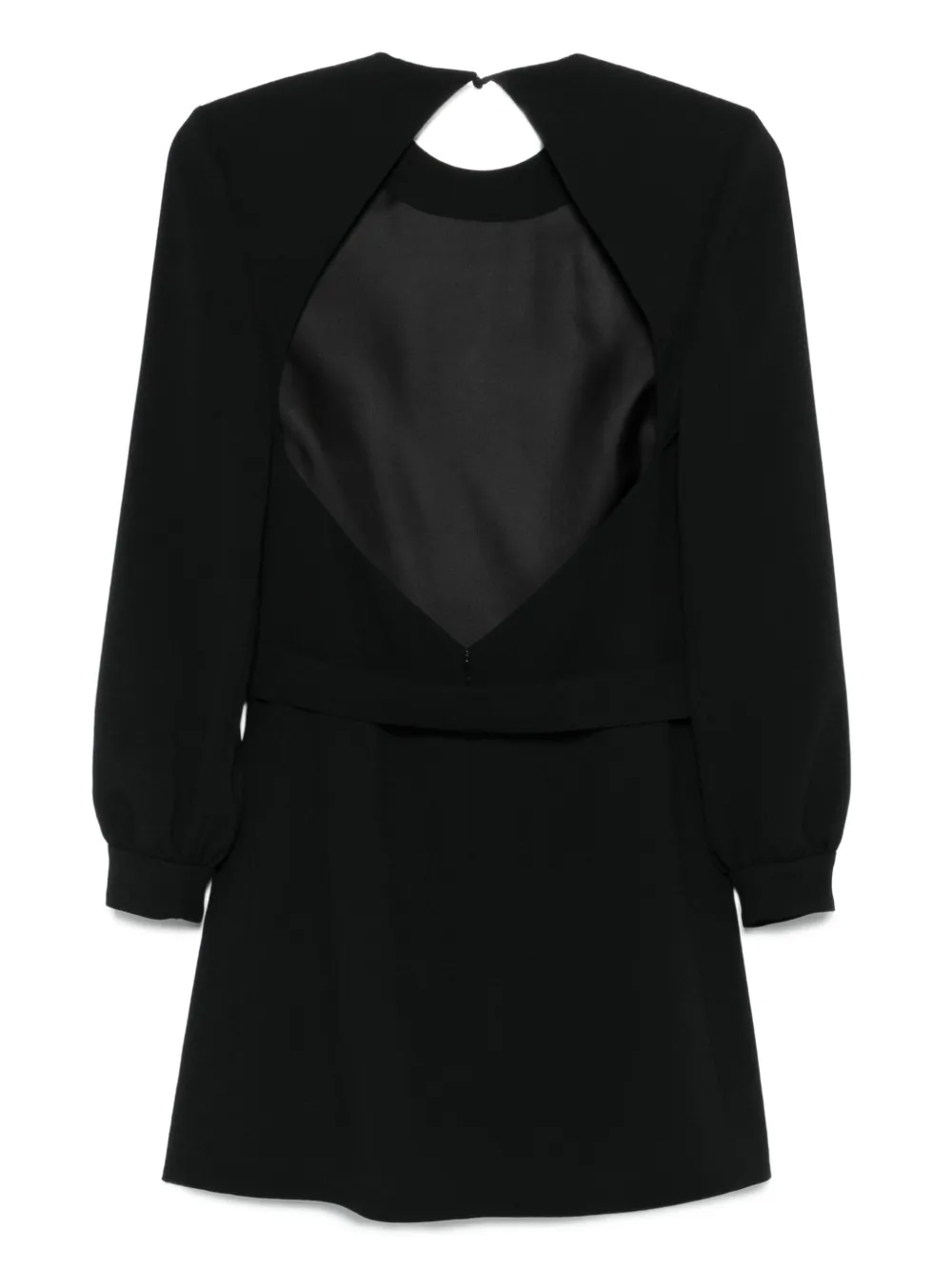 Saint Laurent Mini-jurk verfraaid met ceintuur - Zwart