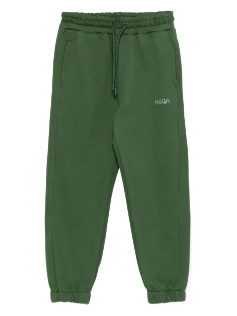 MSGM Kids drawstring-cuffed side-pockets sweatpants