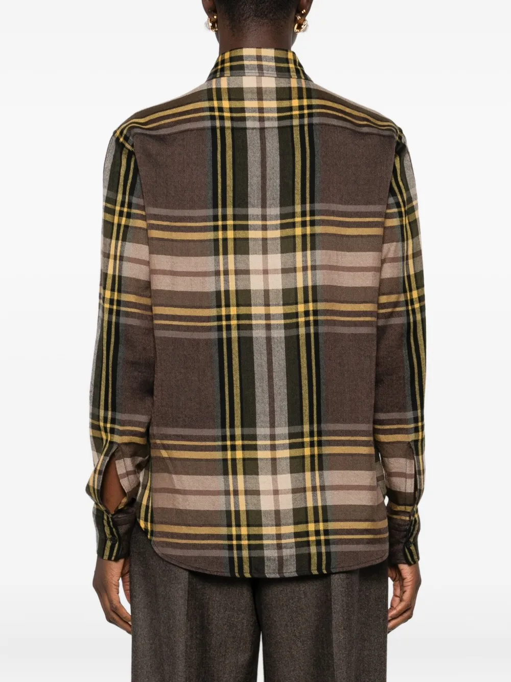 Saint Laurent Button-up blouse Bruin