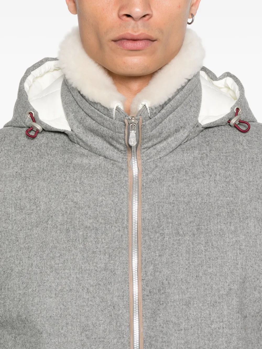 Brunello Cucinelli Jack met capuchon Grijs