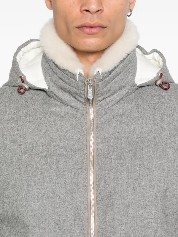 Brunello Cucinelli フーデッド ジャケット | グレー | FARFETCH JP