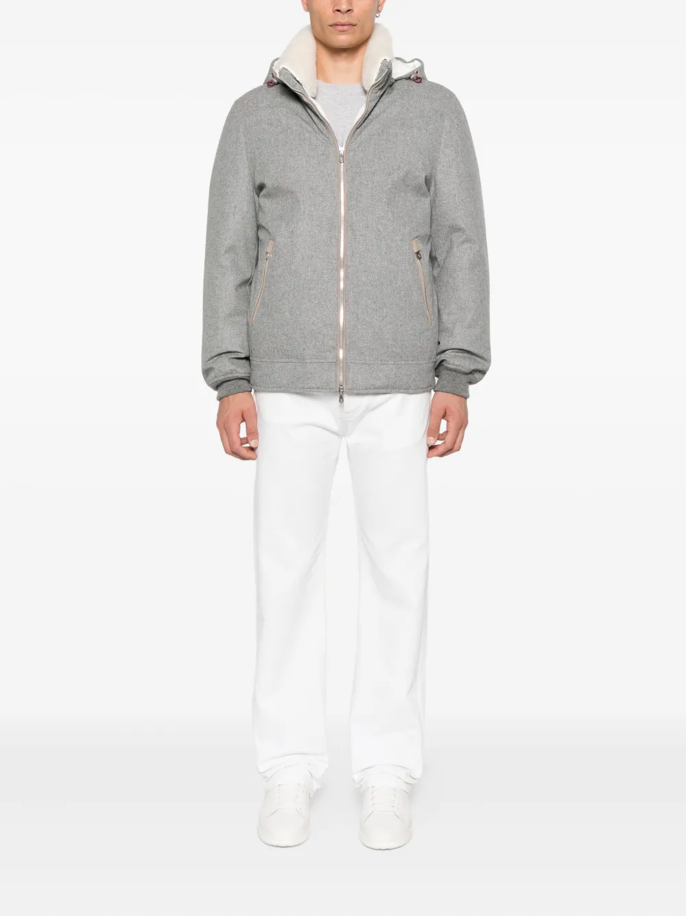 Brunello Cucinelli Jack met capuchon Grijs