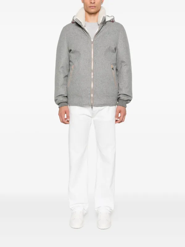 Brunello Cucinelli フーデッド ジャケット | グレー | FARFETCH JP