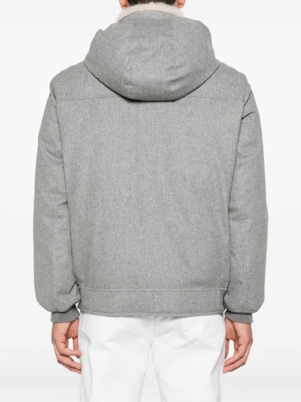 Brunello Cucinelli フーデッド ジャケット | グレー | FARFETCH JP