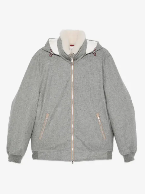 Brunello Cucinelli zip hooded jacket