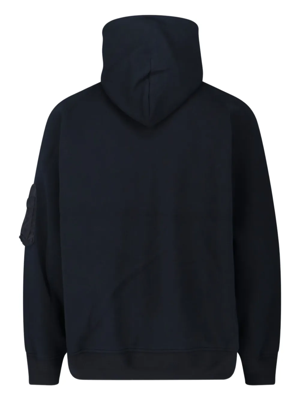 sacai hooded zip-up sweatshirt Zwart