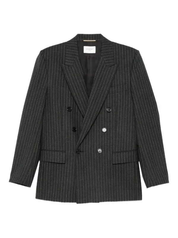 Saint Laurent ダブルジャケット | グレー | FARFETCH JP