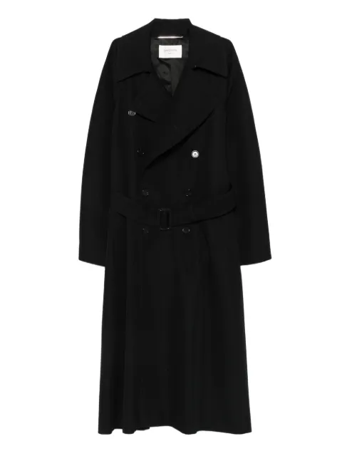 Saint Laurent button-fastening belted jacket