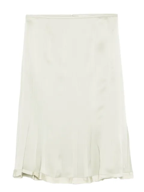 Jil Sander pleated satin skirt
