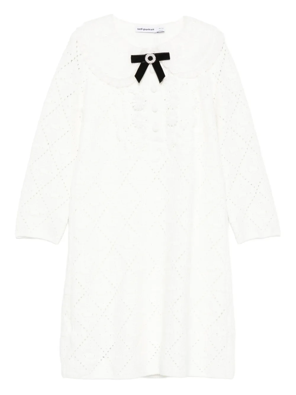 Self-Portrait Kids peter-pan-collar dress Wit