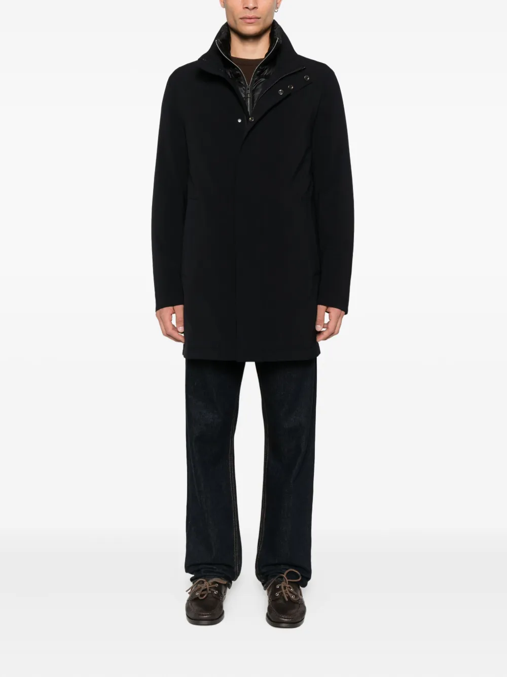 Montecore turtleneck long-sleeve jacket - Zwart