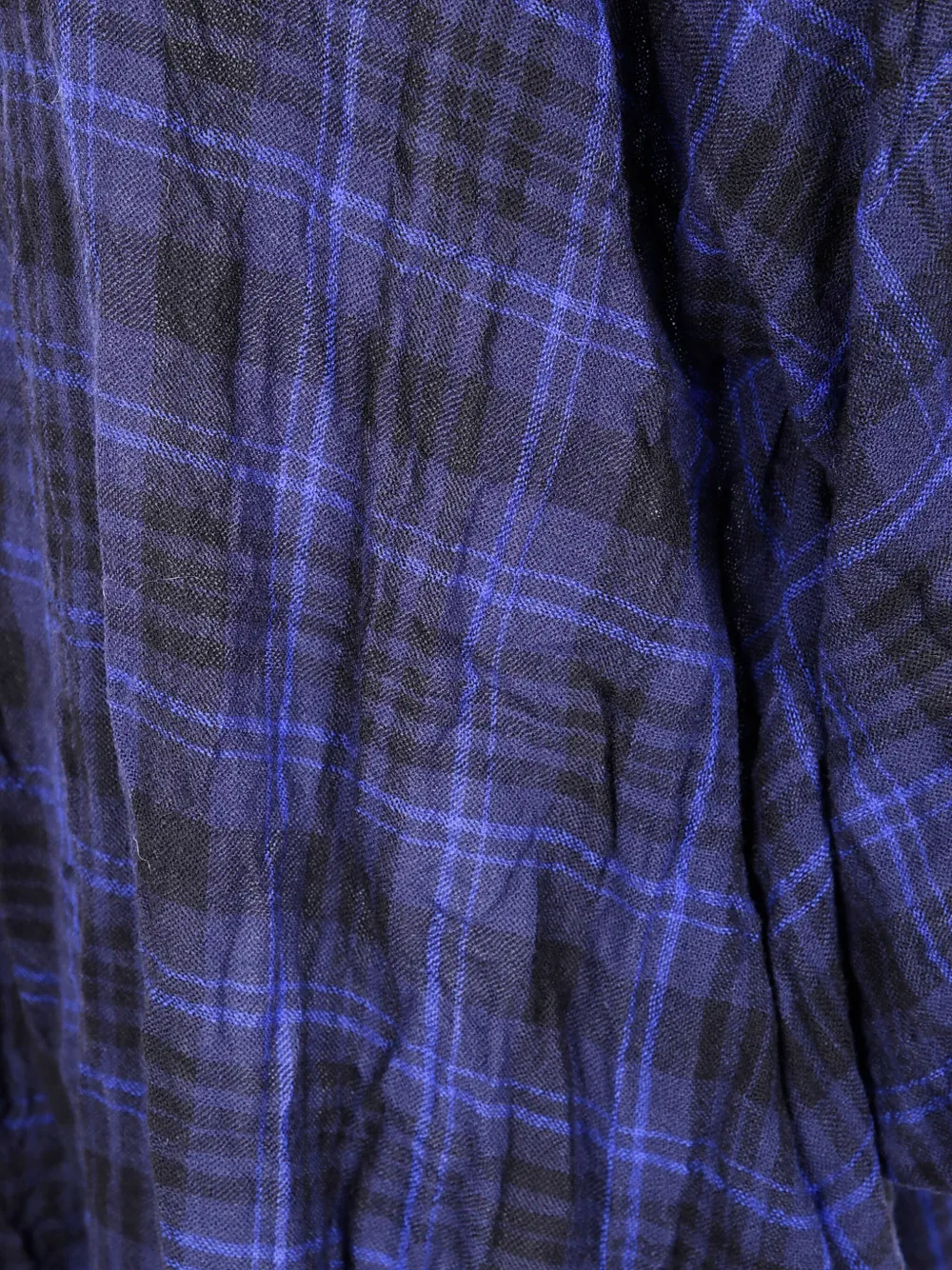 Daniela Gregis Tartan-check Wool Dress In Blue