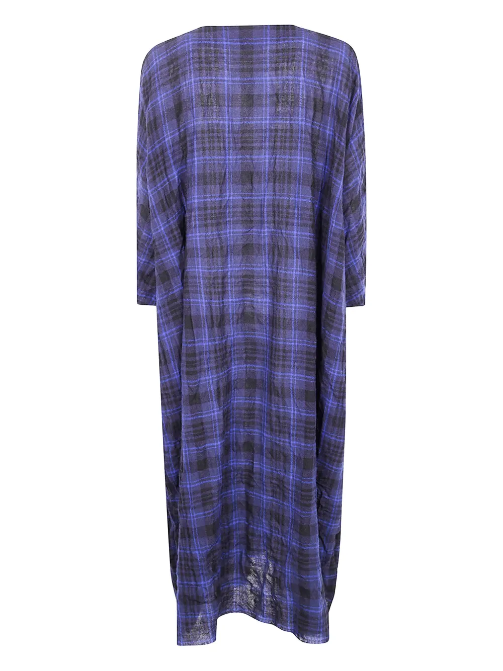 Daniela Gregis tartan-check wool dress - Blauw