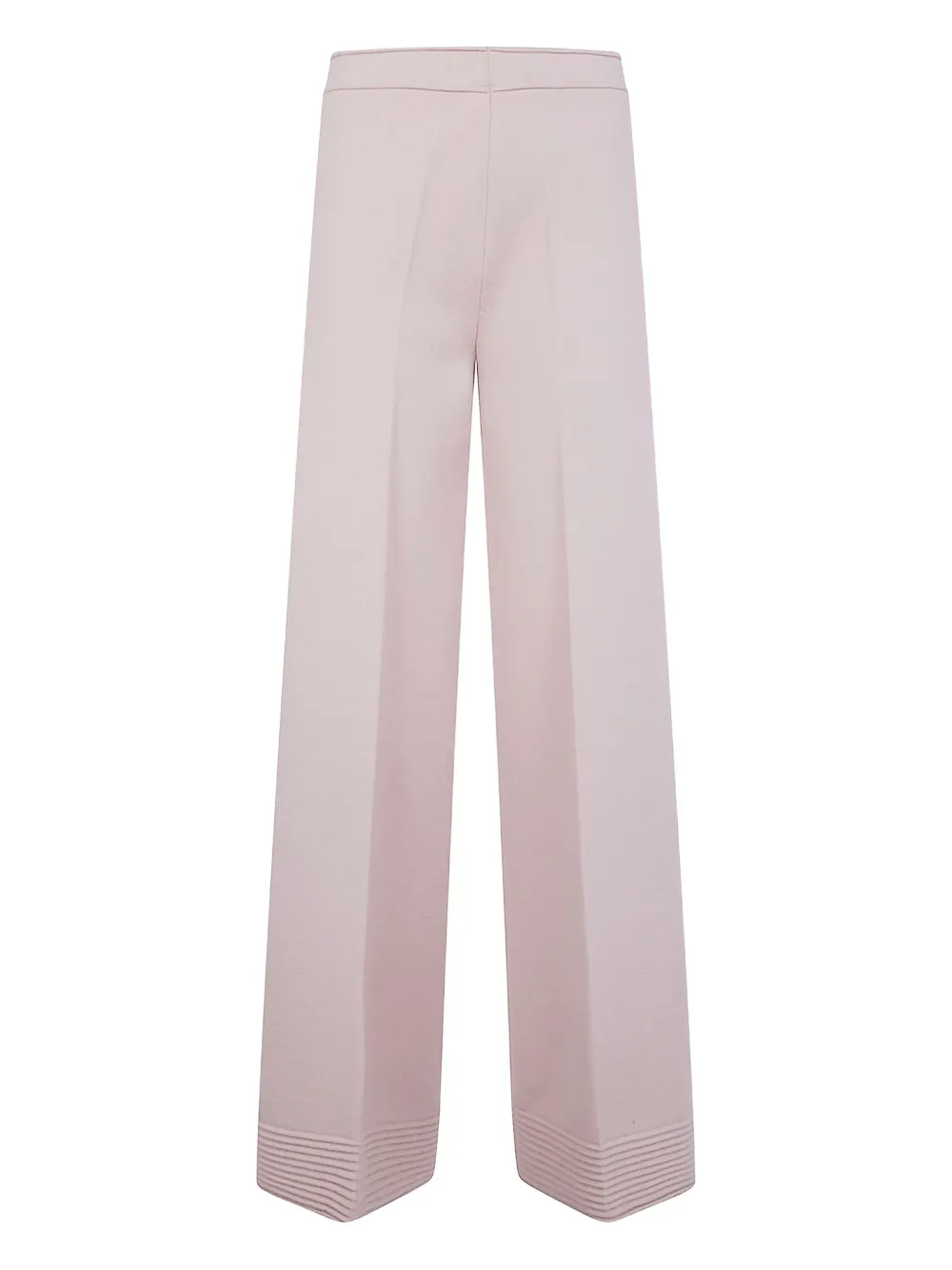 D.Exterior Wollen broek met geribbelde afwerking Roze