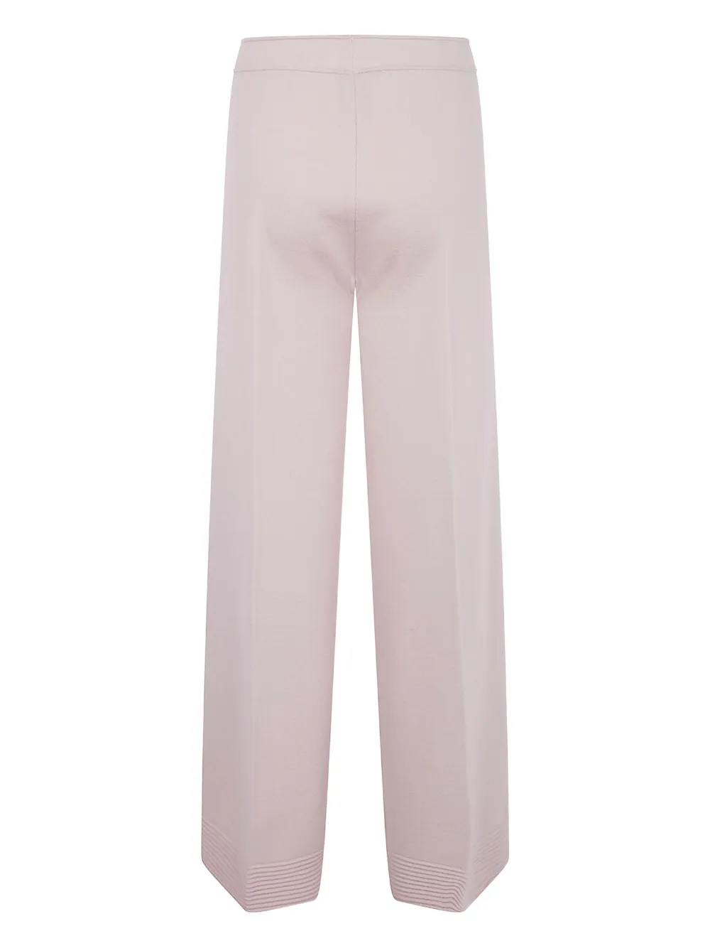 D.Exterior ribbed-hem wool trousers - Roze