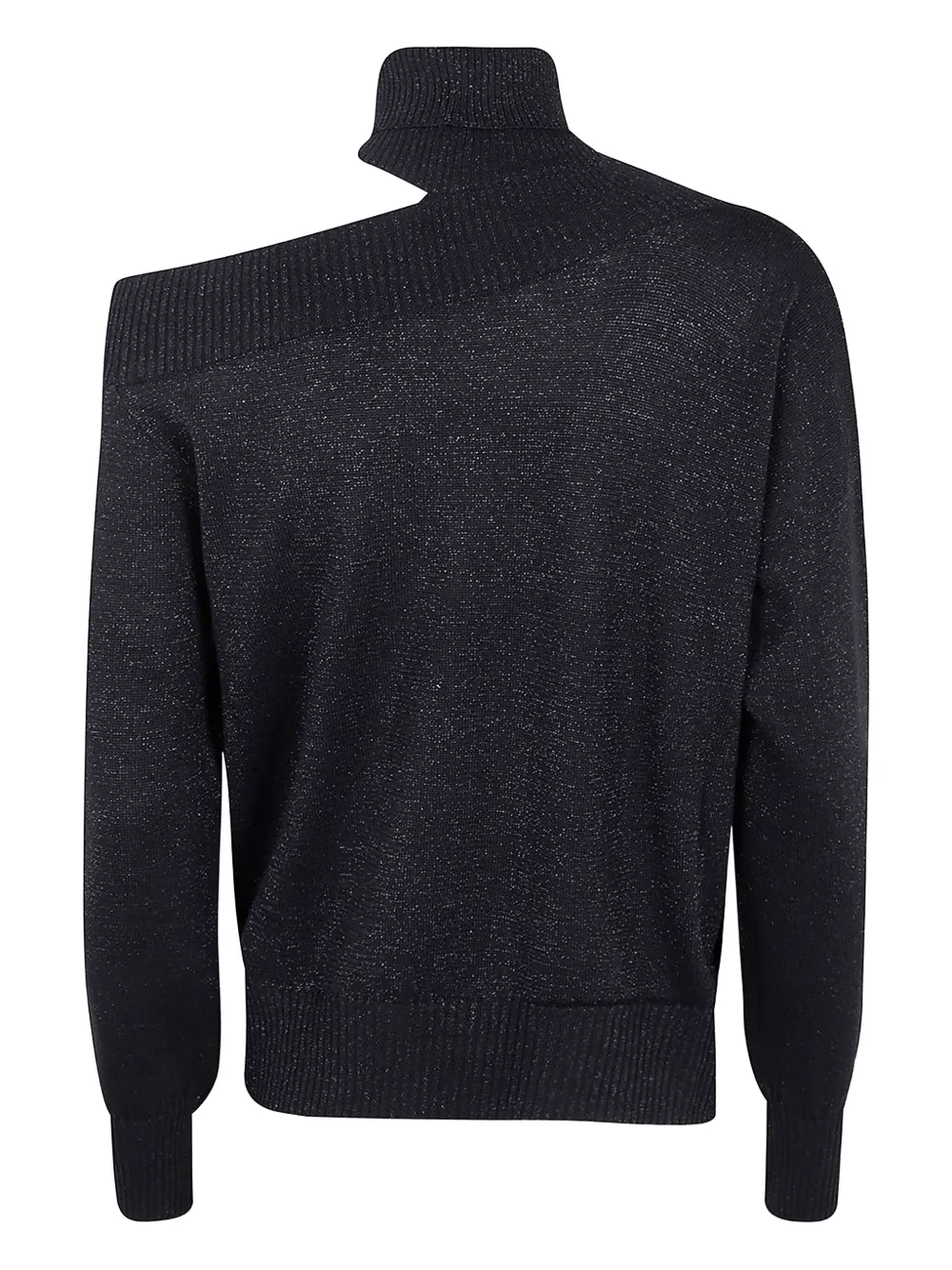 D.Exterior off-shoulder turtleneck sweater | Knitted Tops | Image 2