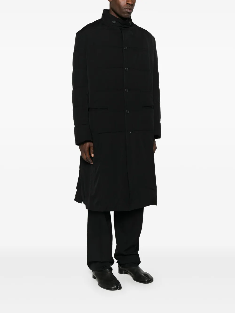 Yohji Yamamoto Jas met enkele rij knopen Zwart