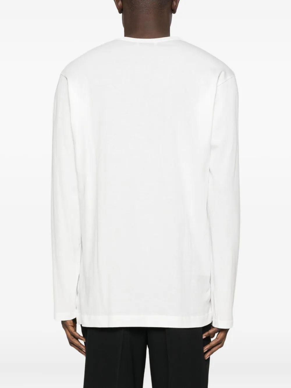 Yohji Yamamoto T-shirt met lange mouwen Wit