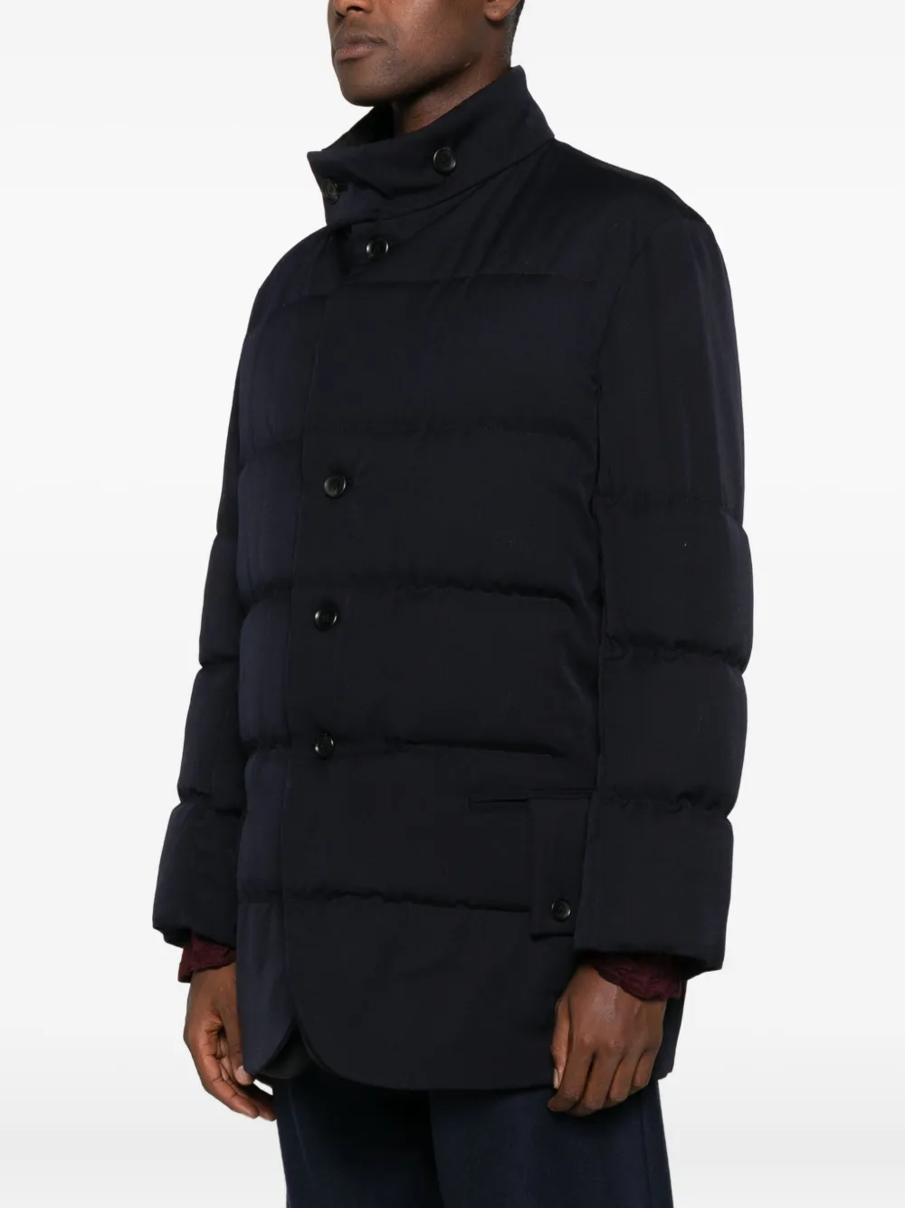 Yohji Yamamoto High-neck Padded Jacket In Black