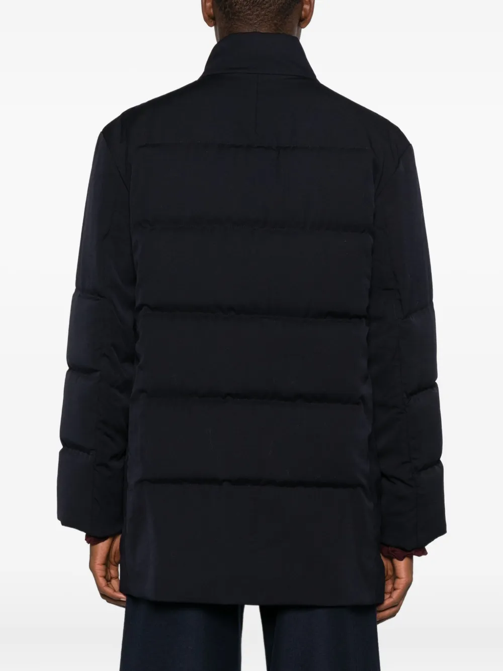Yohji Yamamoto High-neck Padded Jacket In Black