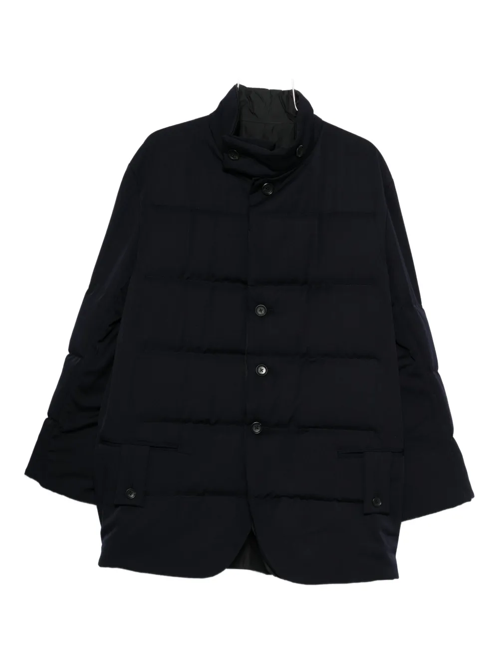 Yohji Yamamoto high-neck padded jacket | Black | Image 1