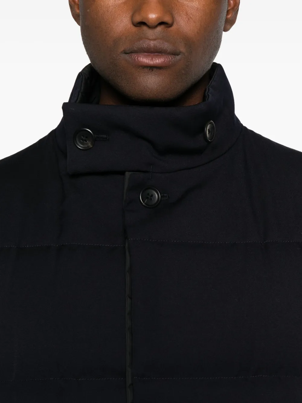 Yohji Yamamoto High-neck Padded Jacket In Black