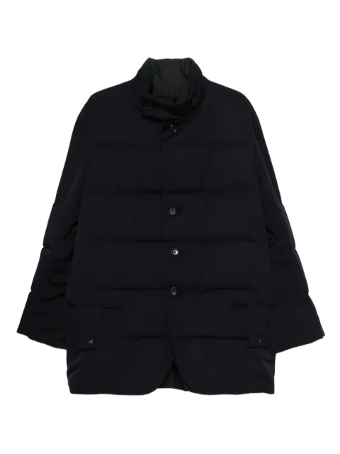 Yohji Yamamoto chamarra capitonada con cuello alto