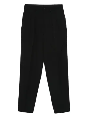 Yohji Yamamoto Z-stripe wide-leg Trousers | Black | FARFETCH
