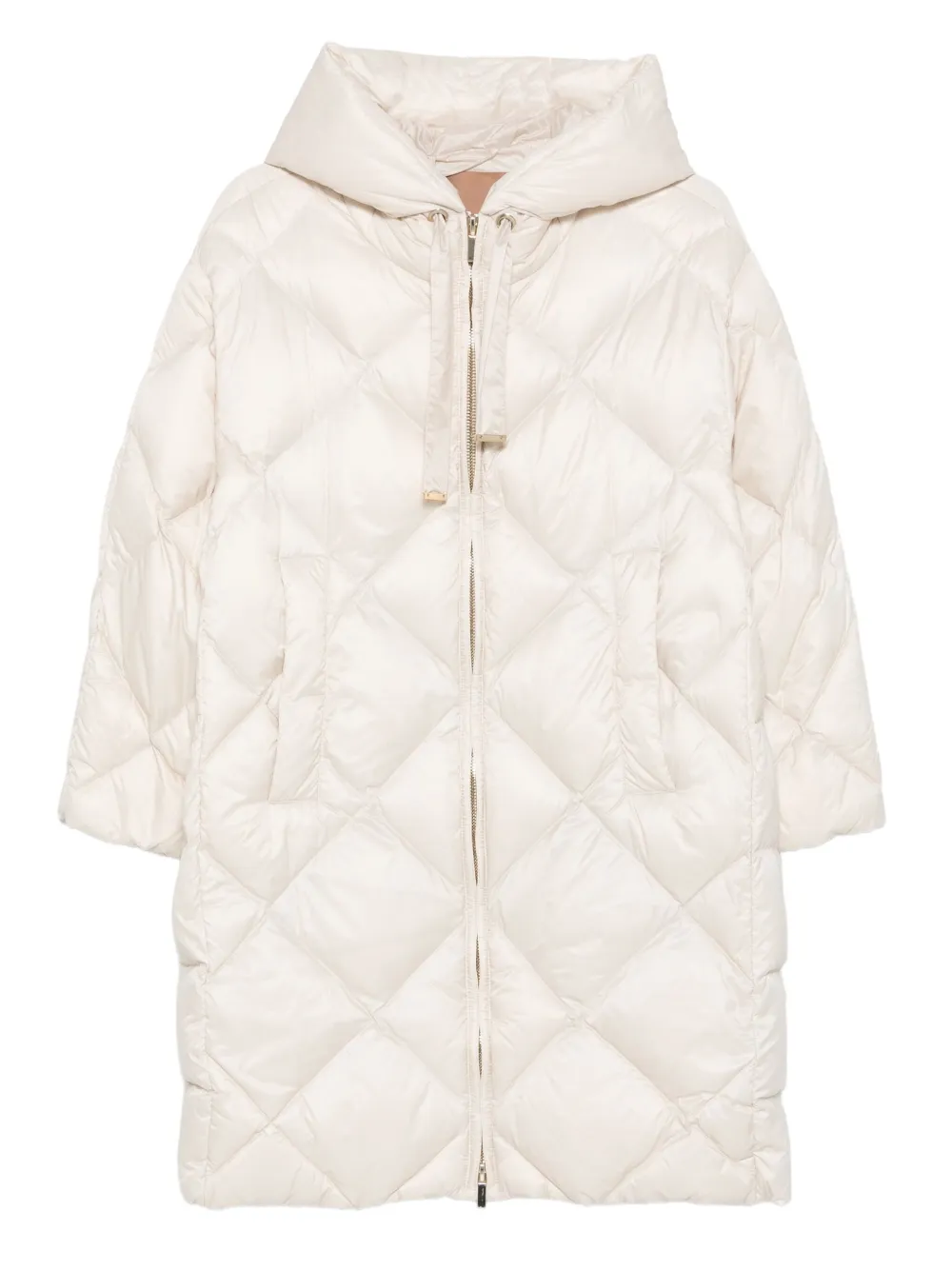 Trefe hooded quilted water-repellent coat