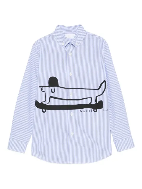 Gucci Kids camisa con estampado de dachshund