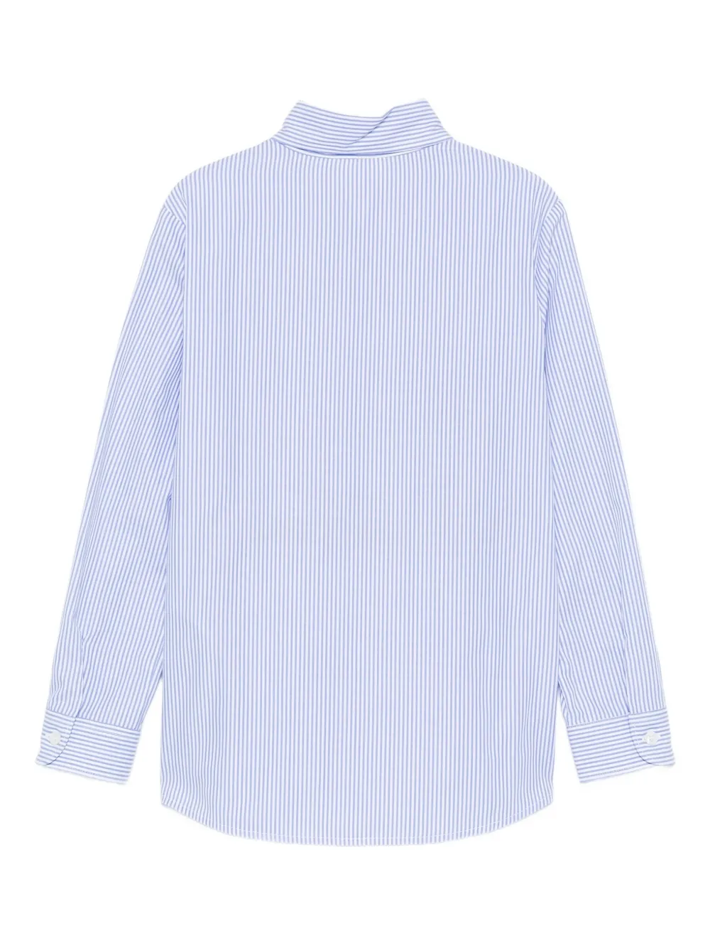 Gucci Kids Gestreept shirt met hondenprint Blauw