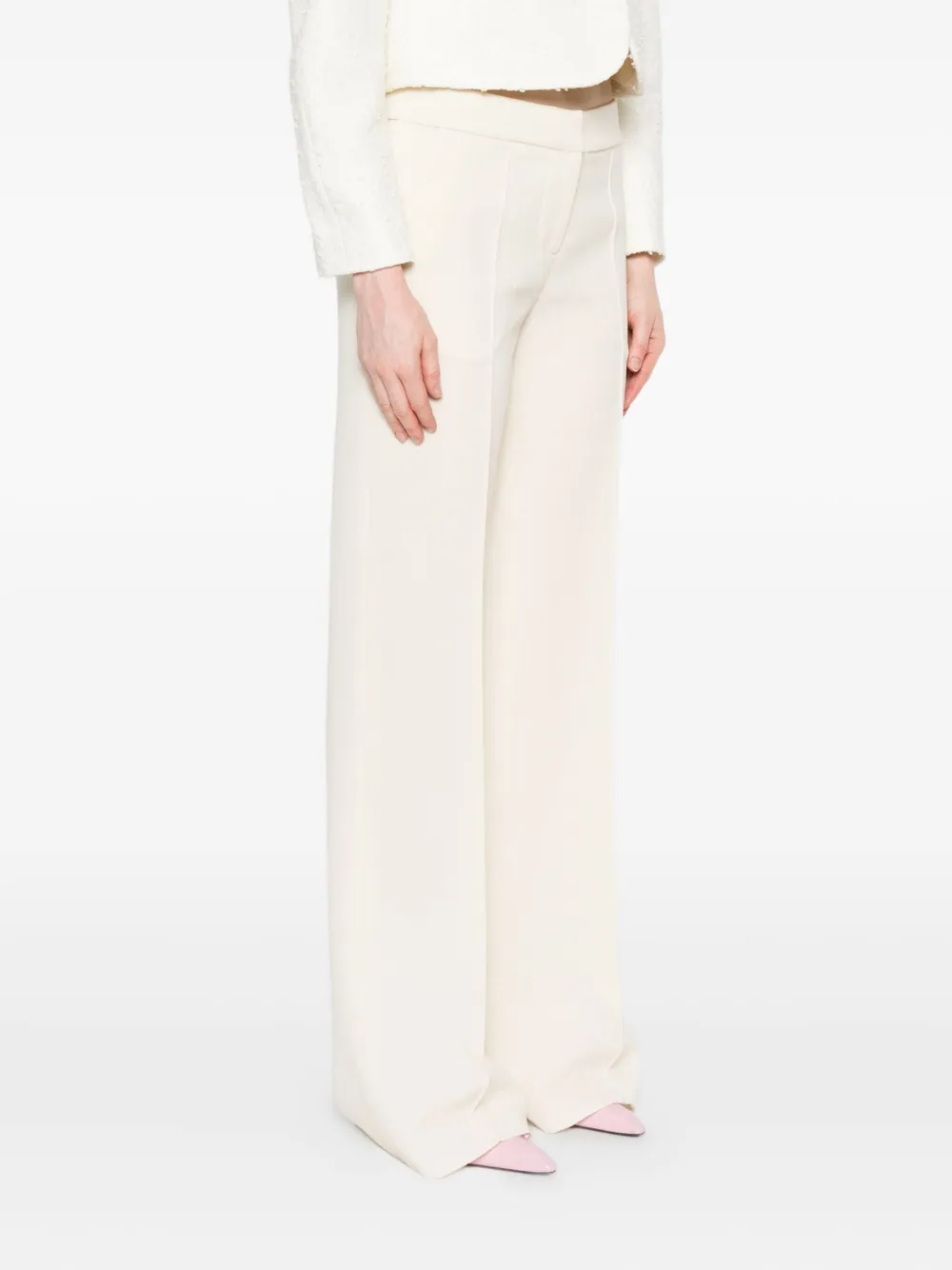 Gianluca Capannolo Wollen straight broek Beige