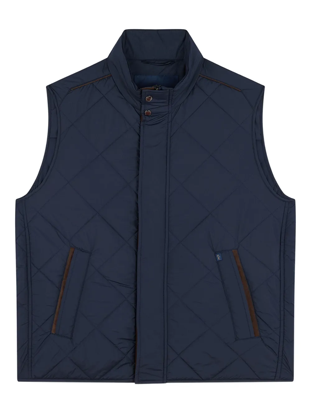 Paul & Shark ジップアップ キルティングベスト - ブルー Paul & Shark ジップアップ キルティングベスト - ブルー