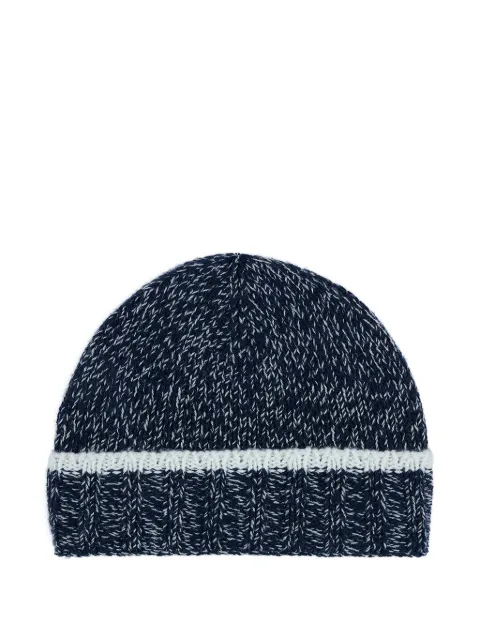 Paul & Shark contrast-trim beanie