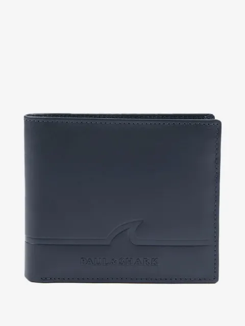 Paul & Shark logo-debossed leather wallet
