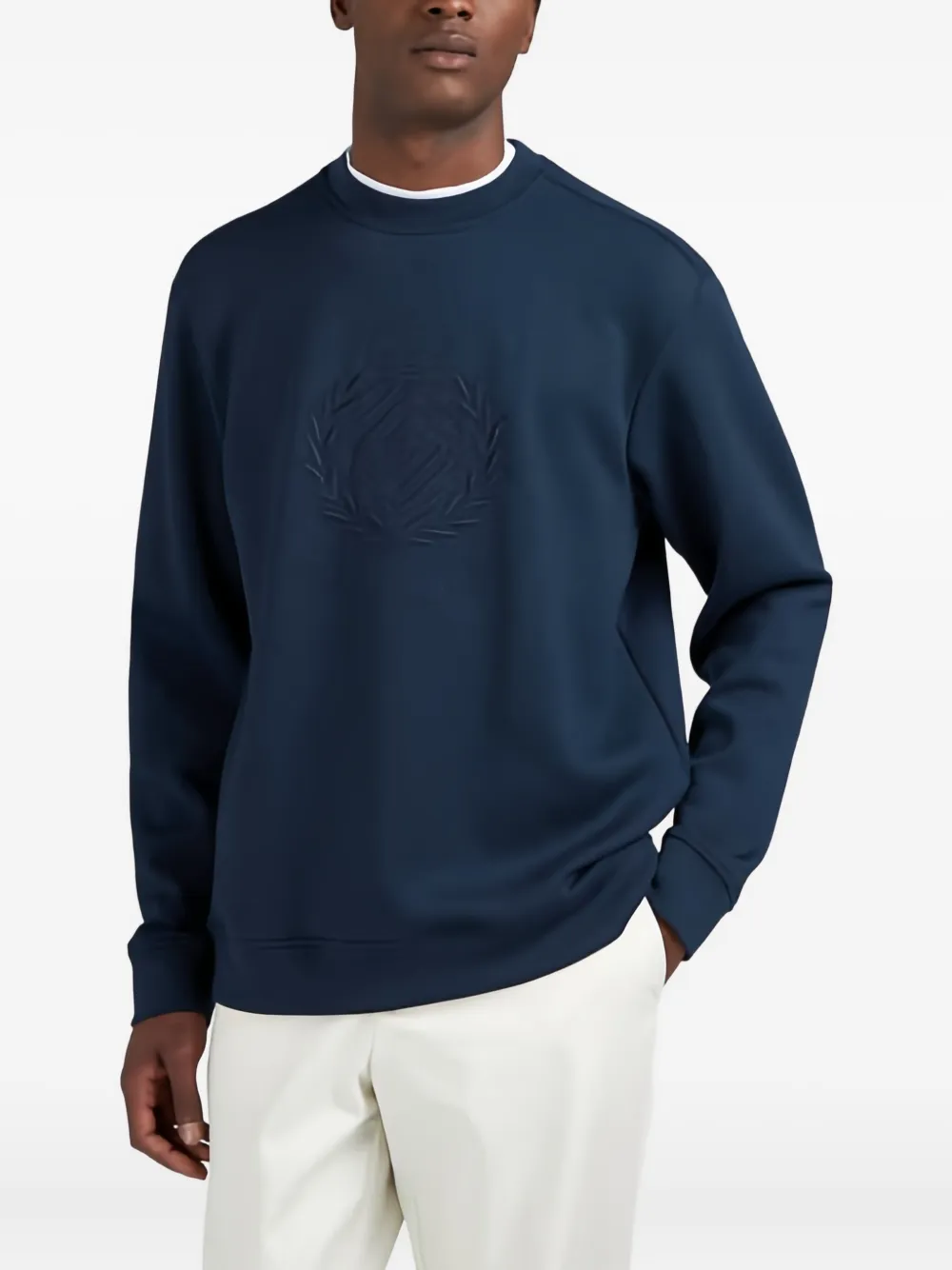 Paul & Shark Sweater met borduurwerk - Blauw
