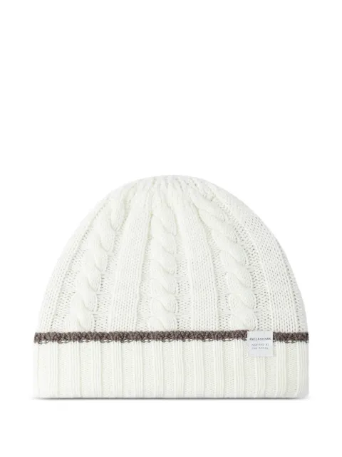 Paul & Shark cable-knit wool cashmere beanie