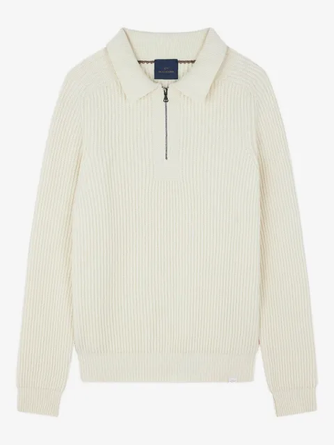 Paul & Shark rib-knit halp-zip sweater