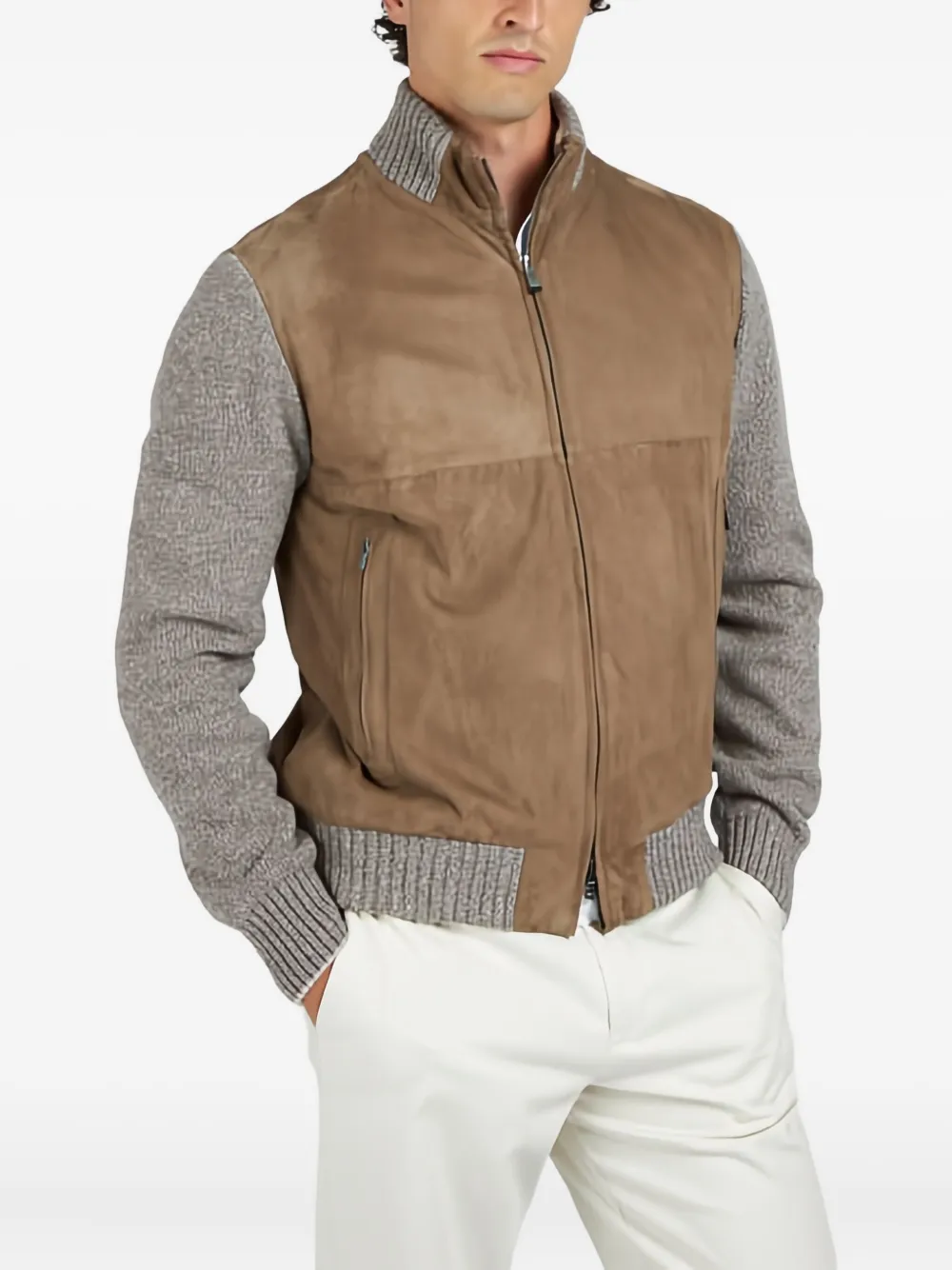 Paul & Shark suede-panel jacket | Leather Jackets | Image 2