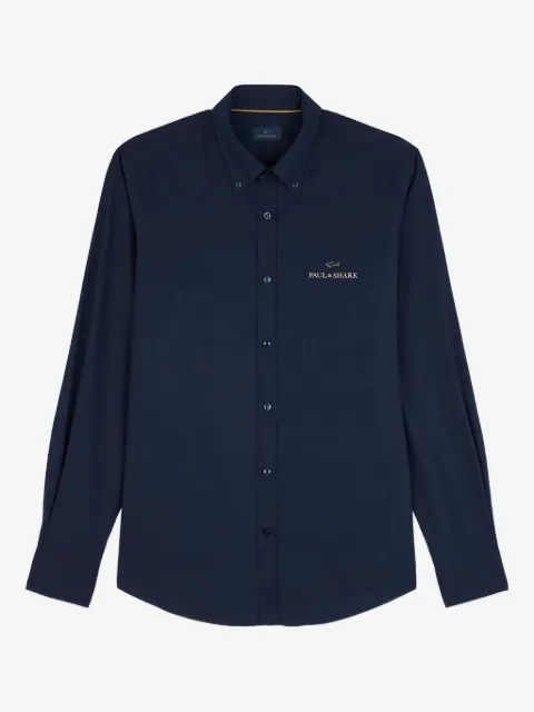 Paul & Shark embroidered-logo shirt