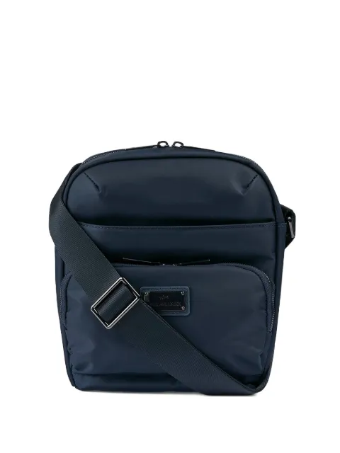 Paul & Shark logo-plaque messenger bag