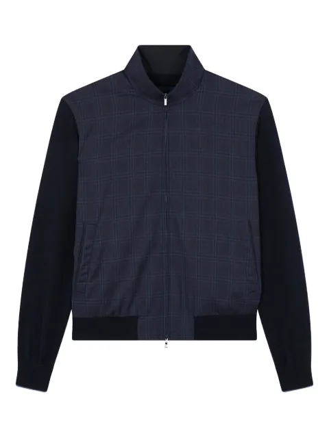Paul & Shark check-pattern bomber jacket