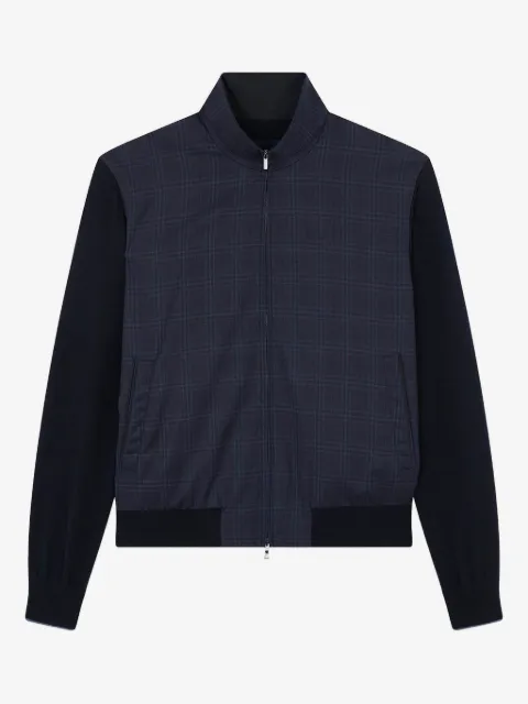 Paul & Shark check-pattern bomber jacket