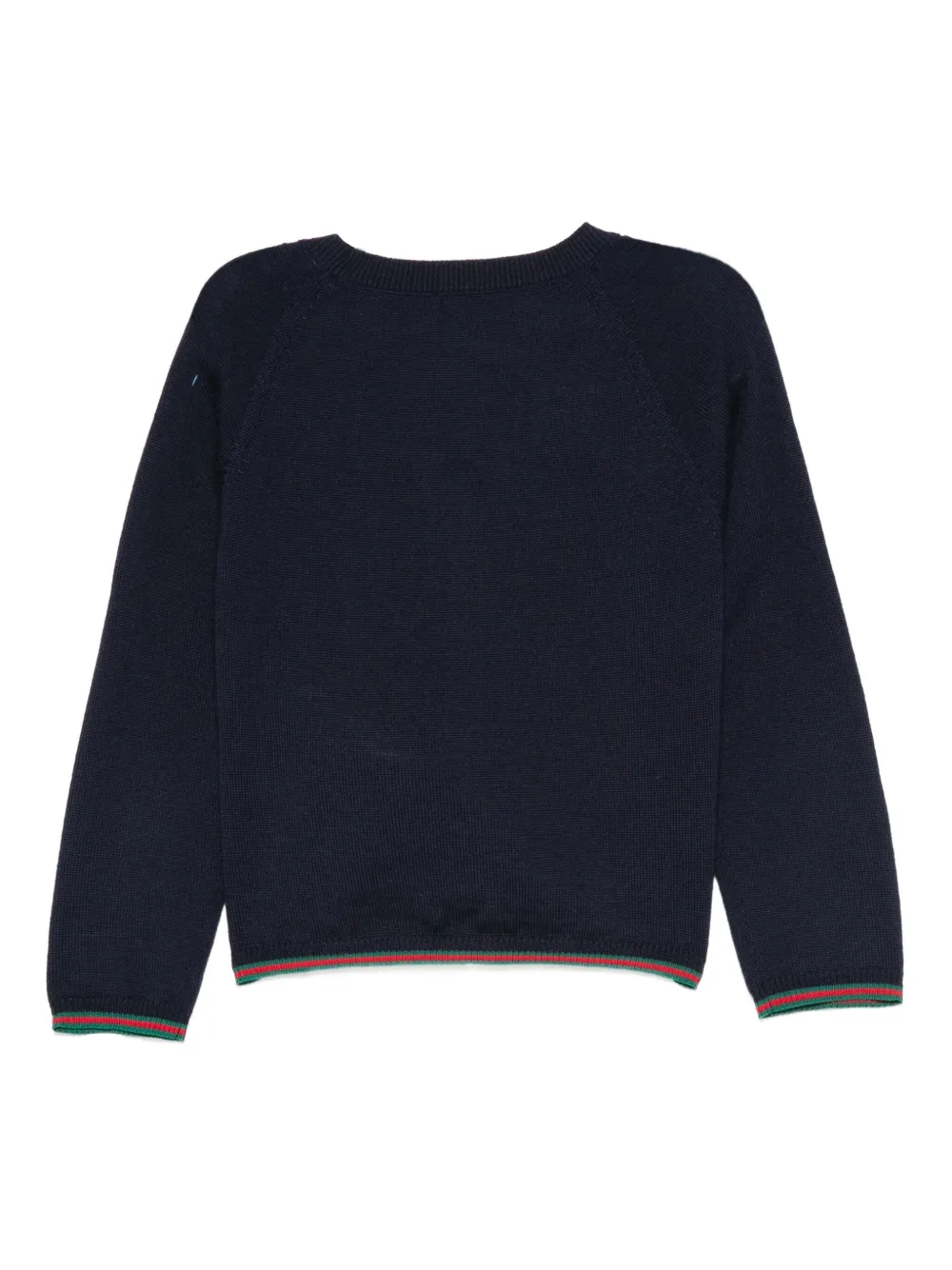 Gucci Kids Vest met geribbelde afwerking en knopen Blauw