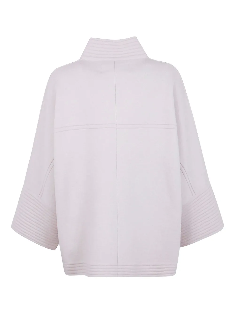 D.Exterior ribbed-panel zip-front coat | Single Breasted Coats | Image 2