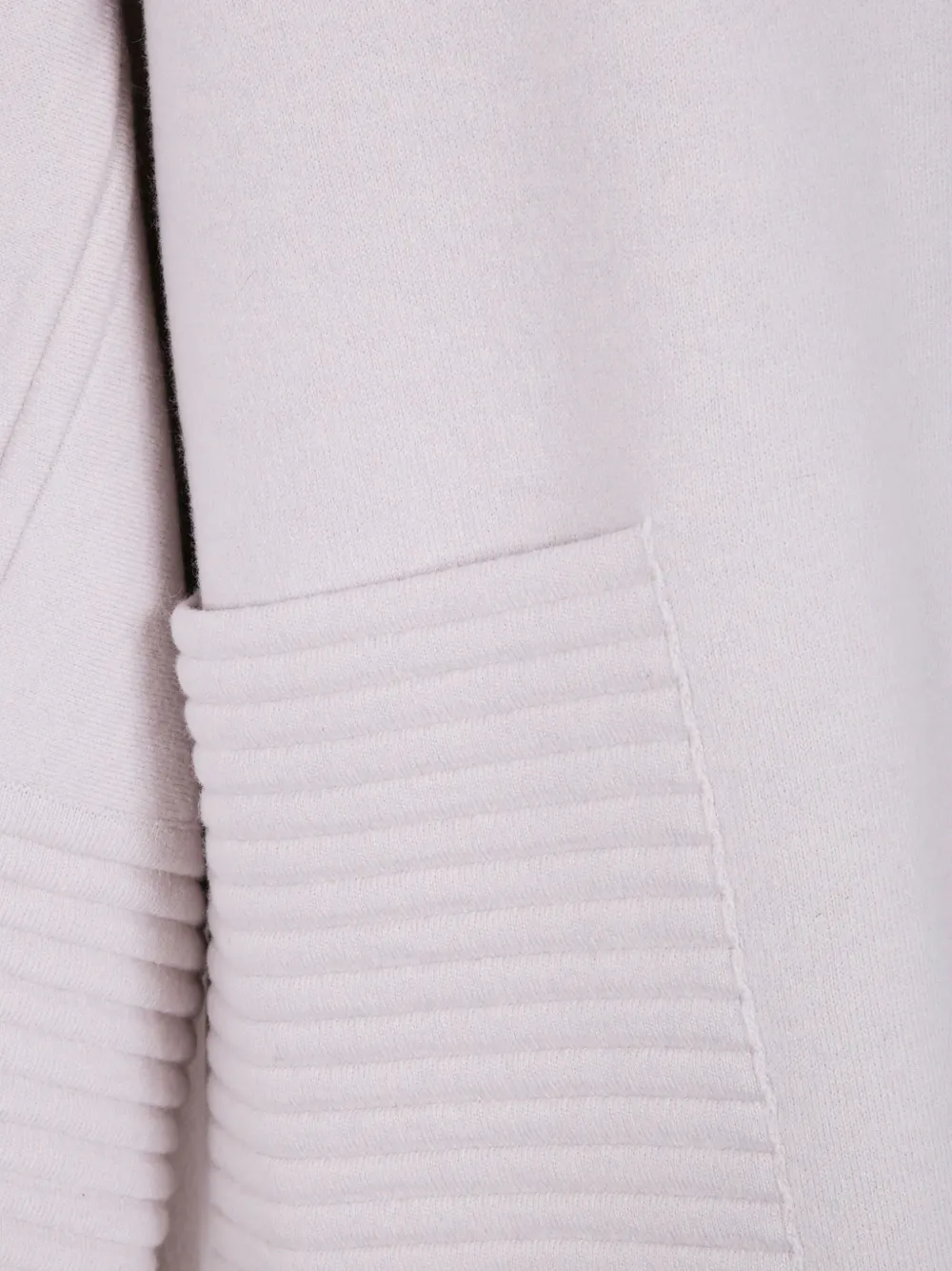D Exterior Ribbed-panel Zip-front Coat In Purple